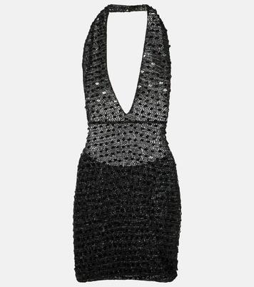 Sequined halterneck minidress | Aya Muse