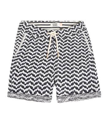 Intarsia cotton-blend knitted shorts | Scotch & Soda Kids