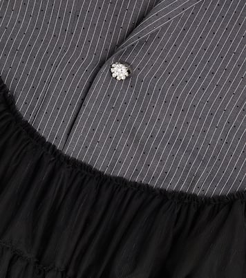 Embellished pinstripe tulle dress | Caroline Bosmans