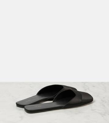 Milla satin slides | The Row