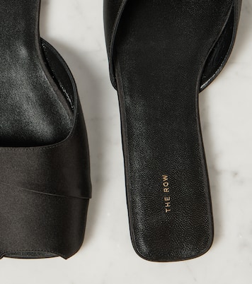 Milla satin slides | The Row