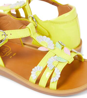 Poppy Multi Daisy leather sandals | Pom d'Api