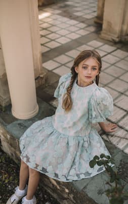 Embroidered tulle dress | Petite Amalie  