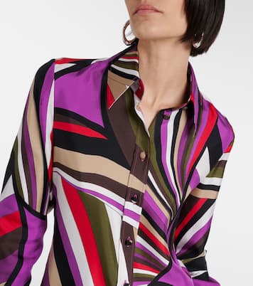 Chemise Iride imprimée en soie | Pucci