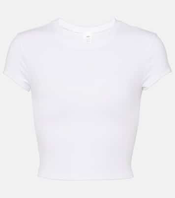 Camiseta cropped Alosoft de jersey | Alo Yoga