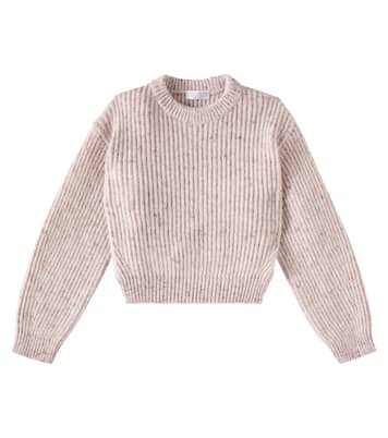 Wool and mohair-blend tweed sweater | Brunello Cucinelli Kids