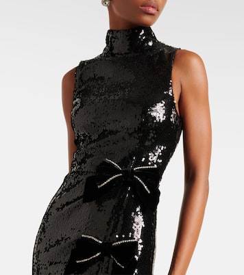 X Nicky Hilton Robe Lena mit Pailletten | Rebecca Vallance