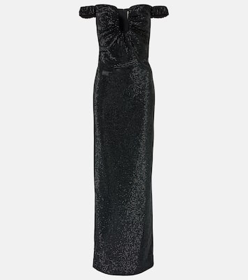 Off-Shoulder-Robe mit Kristallen | Roland Mouret