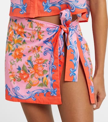 Wickelrock Sicily Flowers aus Baumwolle | Farm Rio