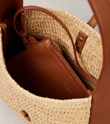 Le 5 à 7 Small raffia shoulder bag | Saint Laurent