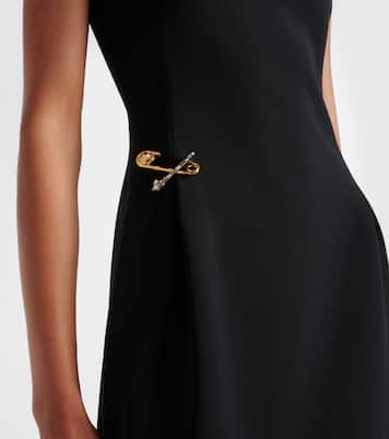 Abito midi Safety Pin in cady | Versace