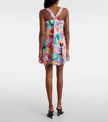 فستان قصير من القطن بطبعات | Etro