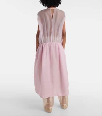 Robe midi Noah en organza de soie | Khaite