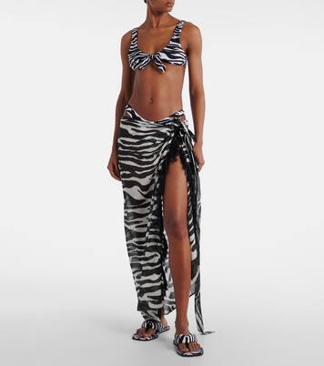 Indie zebra-print thong sandals | The Attico