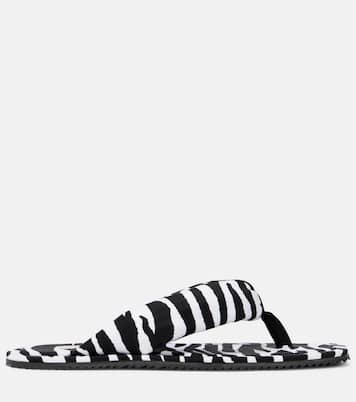 Indie zebra-print thong sandals | The Attico