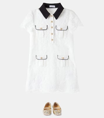 Abito chemisier in pizzo | Self-Portrait Kids