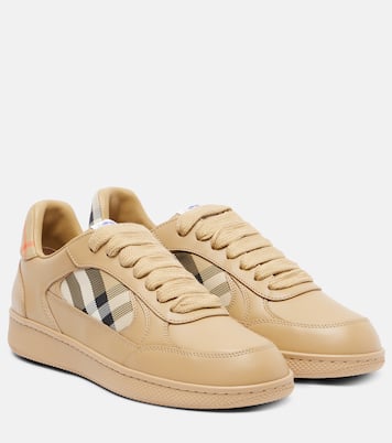 Burberry Check leather sneakers | Burberry