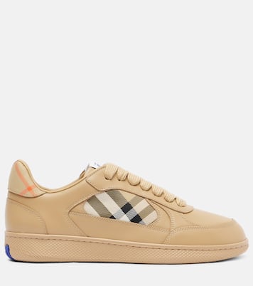 Burberry Check leather sneakers | Burberry