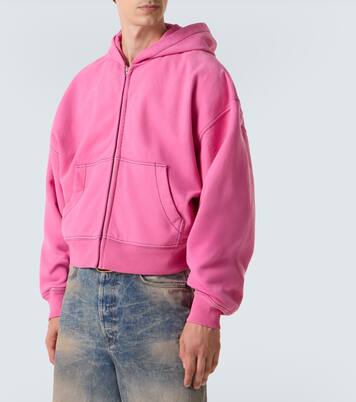 엠브로이더리 코튼 플리스 집업 후디 | Acne Studios