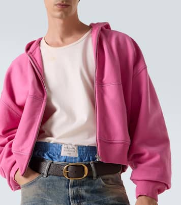 엠브로이더리 코튼 플리스 집업 후디 | Acne Studios