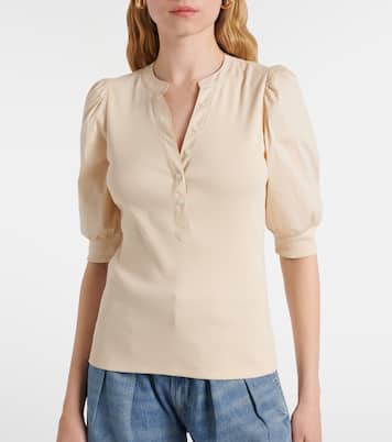 Coralee cotton-blend top | Veronica Beard