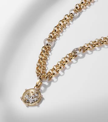 Blossoms Baby Medium 18kt gold (750/1000) pendant necklace with diamonds  | FoundRae