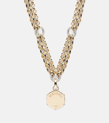 Blossoms Baby Medium 18kt gold (750/1000) pendant necklace with diamonds  | FoundRae