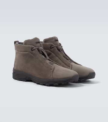 Baskets Triple Stitch Vetta en daim | Zegna