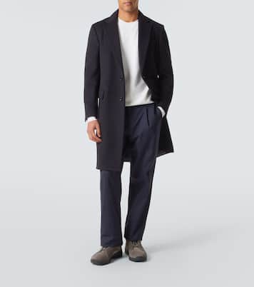 Baskets Triple Stitch Vetta en daim | Zegna