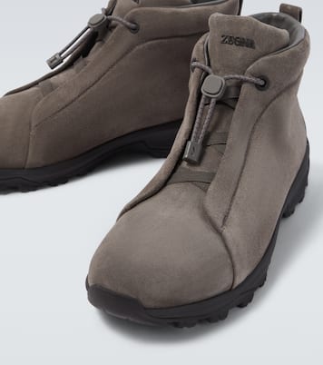 Baskets Triple Stitch Vetta en daim | Zegna