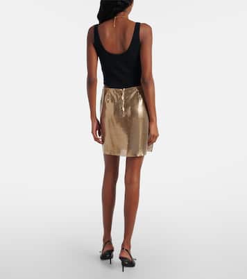 Minirock aus Metall-Mesh | Versace