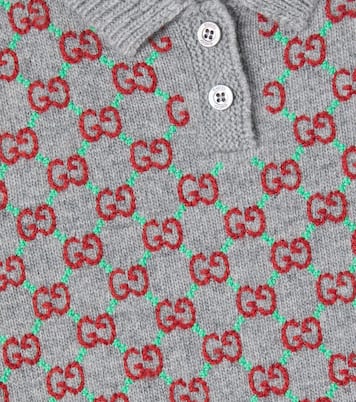 Baby GG embroidered wool dress | Gucci Kids
