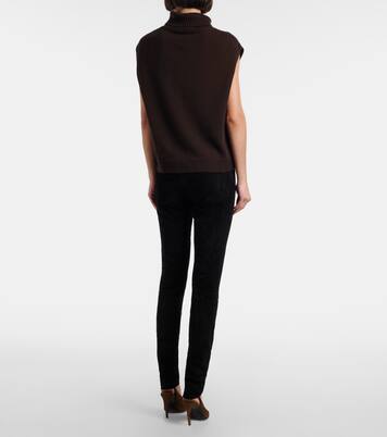 Leggings Carolyn aus Veloursleder | Stouls