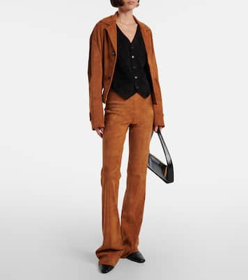 Weste Capone aus Veloursleder | Stouls