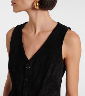 Weste Capone aus Veloursleder | Stouls