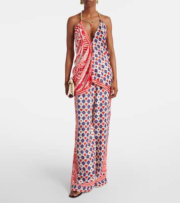 Pantalon ample Rise & Roar en soie | Camilla