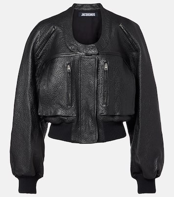 Cropped leather jacket | Jacquemus
