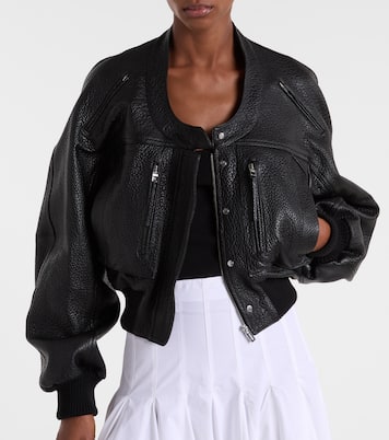 Cropped leather jacket | Jacquemus
