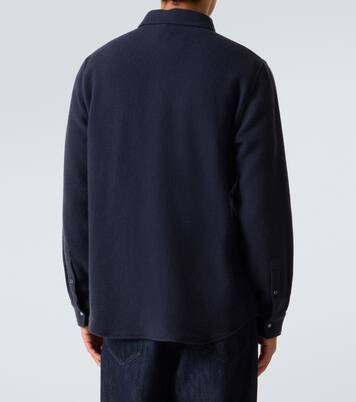 Cashmere shirt with emerald | God's True Cashmere