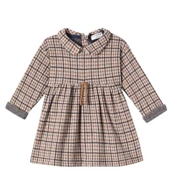 Baby Julia checked cotton-blend dress | 1 + in the Family