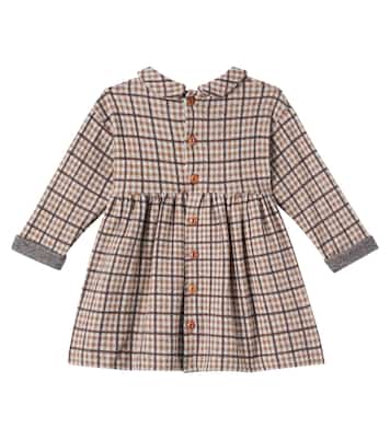 Baby Julia checked cotton-blend dress | 1 + in the Family