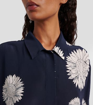 Hemd Montauk aus Seiden-Crêpe | Asceno