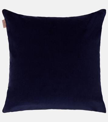 Kiri embroidered cotton velvet cushion | Etro