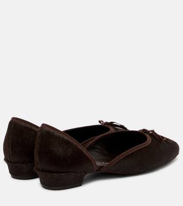 Ballerines d'Orsay 24/7 en cuir façon poulain | Herbert Levine