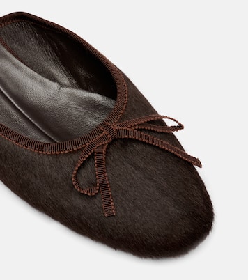 Ballerines d'Orsay 24/7 en cuir façon poulain | Herbert Levine