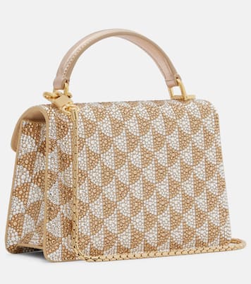 Serpenti Forever Mini embellished suede tote bag   | Bvlgari