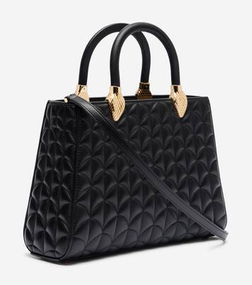Serpentine Day Duo Medium leather top-handle bag | Bvlgari