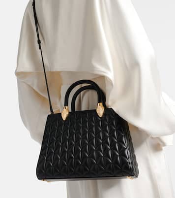 Serpentine Day Duo Medium leather top-handle bag | Bvlgari