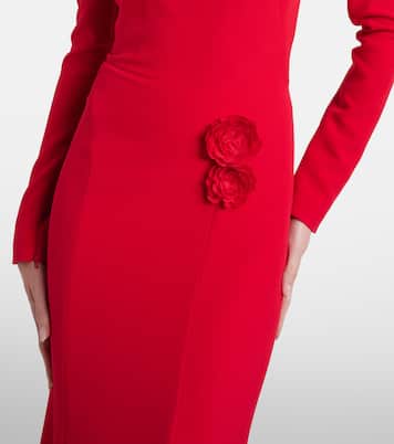 Rory floral-appliqué crêpe gown | Safiyaa