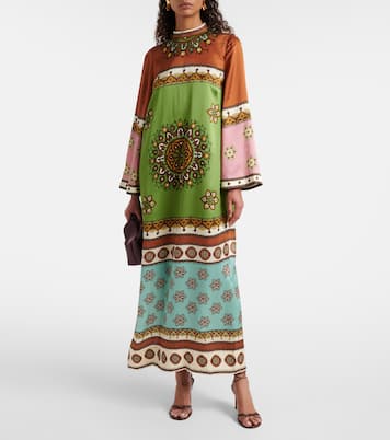 Maxikleid Contina aus Seide | Alémais